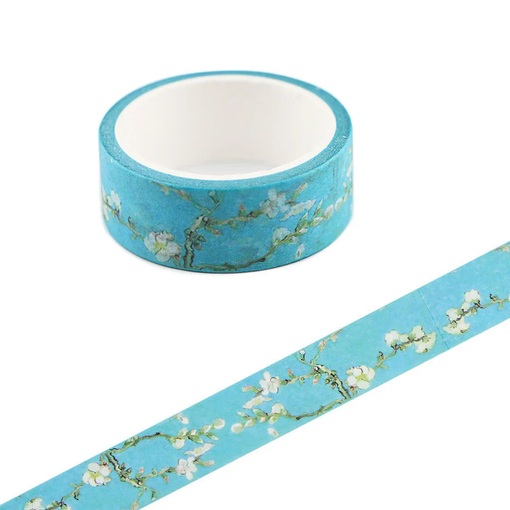 

Ransitute R991 Van Gogh Flower Washi Tape Set Adhesive Tape DIY Decoration Sticker Scrapbooking Diary Tape Stationery Supply