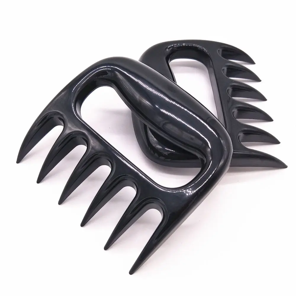 

1PCS Bear Claws Barbecue Fork Plastic Pull Meat Shred Roasting Chicken Pork Clamp Black Red BBQ Tools Kitchen Cooking Tools