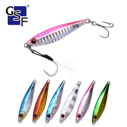 Glow Carp Fishing Lure Fish Swimbait Metal Fish Off Shore Fast Sink Rotating Metal Saltwaterjigging Spoon Fish Pesca Bait Tackle