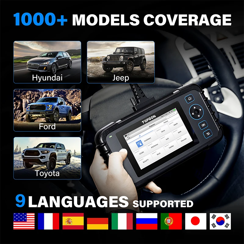 Topdon Artidiag 600 Obd2スキャナー自動コードリーダーobd診断ツール車でeng Abs Srsオイルsas Tmps Epb自動車ツール Aliexpress Automobiles Motorcycles