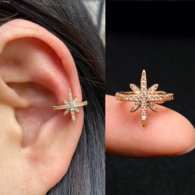 Helix Cartilage Conch Fake Without Piercing Cuff Earring Earcuff Wrap Rock Earring Cuff No Piercing Women Clip Adjustable