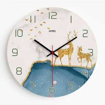 

Creative Silent Wall Clock Nordic Silent Minimalist White Fashion Wall Watch Kitchen Bedroom Reloj Pared Home Decorative EA50ZB