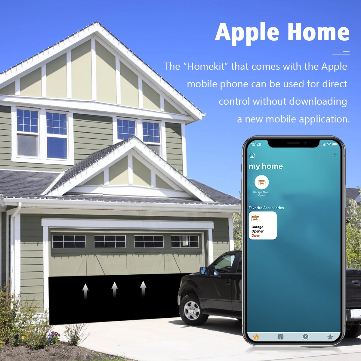 Apple Homekit WiFi Garage Door Sensor Opener Controller Smart Switch Siri Voice Control APP Work With Apple Homekit smart switch,smart garage door opener