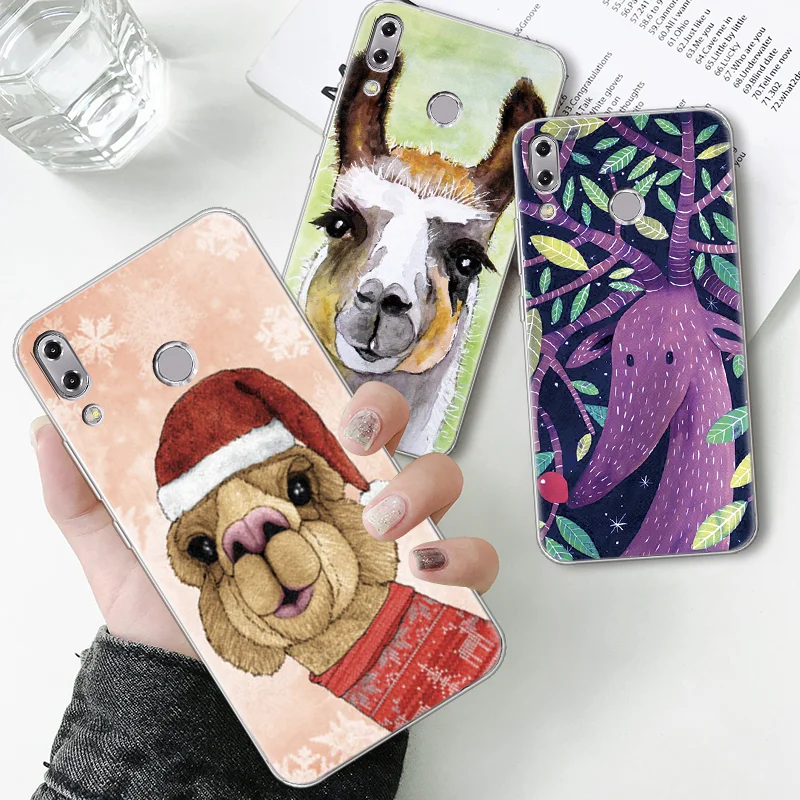 

Lovely Cartoon Alpaca Case For ASUS ZenFone 6 ZS630KL 5 3 4 Max Plus Selfie Pro M1 Lite Live L1 Zoom Zb601KL ZE620KL TPU Fundas