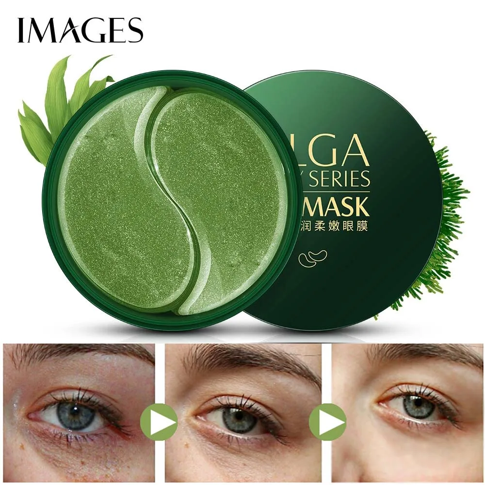 

IMAGES 60pcs Seaweed Essence Eye Mask Lift Firming Nourish Moisturizing Eye Patches Ageless Anti-Wrinkle Eye Skin Care Eyes Pads