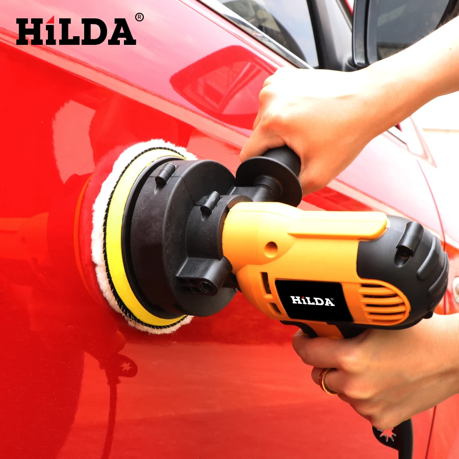 HILDA 600 Вт Машинка Для Полировки Автомобиля Авто полировальная машина Регулируемая скорость шлифовки воска инструменты автомобильные аксессуары Powewr инструменты