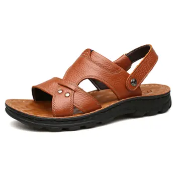 

Summer beach shoes men sandals 2019 new trend casual comfortable non-slip Dual use shoes for men sandals slippers calzado hombre