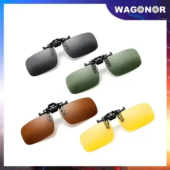 

2 Pcs Motorcycle Sun Glasses Car Polarized Clip On Sunglasses 13cm Driving Night Vision Lens Anti-UVA Glare Outdoor Goggle