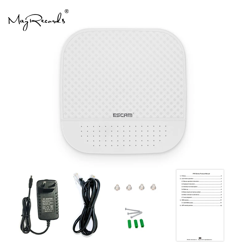 ESCAM PVR204 1080P 4 + 2CH ONVIF NVR с 2ch облачным каналом для системы ip камеры|Видеорегистратор