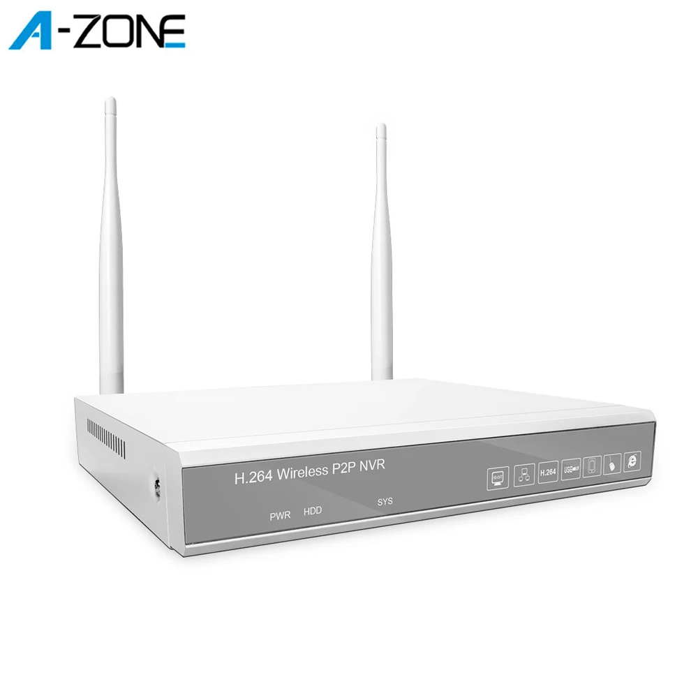 

A-ZONE Network Video Recorder 1080P NVR For Wifi CCTV Surveillance Video System H.264 4CH 2.0MP NVR For IP Security Camera Kit