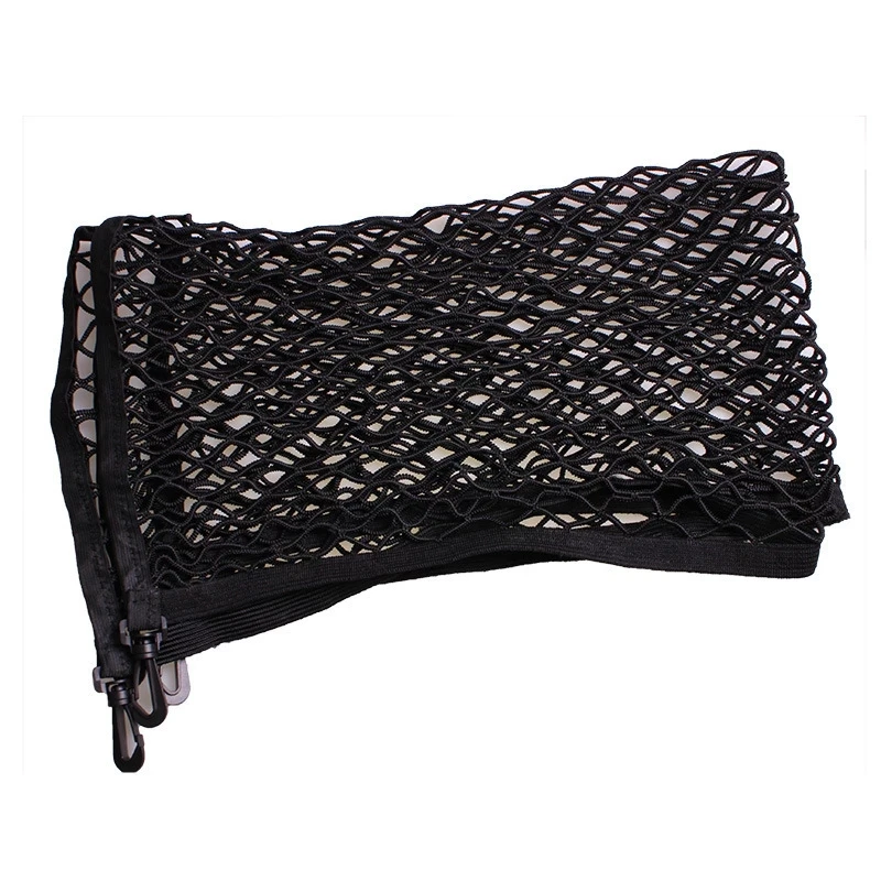 Adjustable 70*110 CM Universal Car Trunk Luggage Storage Cargo Net-Universal Stretchable Truck Net with 4 Hooks