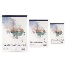 2 pces 15 folhas a3/a4/a5 watercolor papel esboço bloco de notas para pintura desenho caderno arte suprimentos