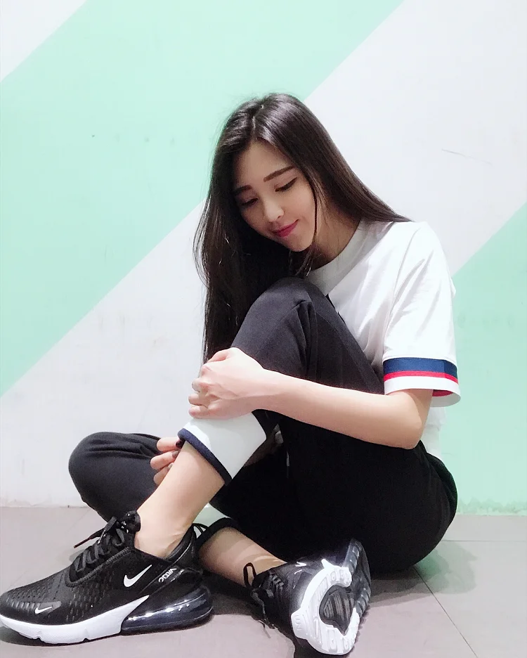 Женские кроссовки для бега NIKE AIR MAX 270, уличные кроссовки для фитнеса, удобные, дышащие, прочные, Нескользящие, для фитнеса AH6789