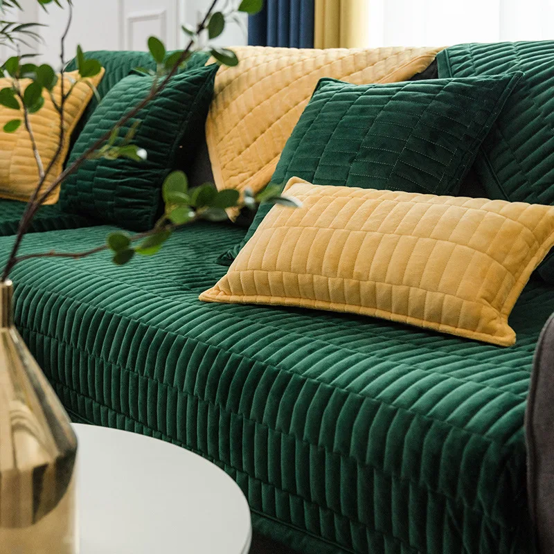 

Sofa Cover Non-slip Sofa Covers for Living Room High Quality Corner Towel Fabric Double Towel Sofa Set Housse de Canap
