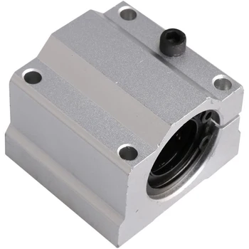

HOT-16mm Bearing Steel Aluminum SC16AJ Adjustable Linear Ball Bearing Block Linear Motion Machinery Slide Bushing