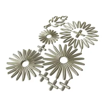 

Radioactive Flower Metal Cutting Dies Stencil Scrapbooking DIY Album Stamp Paper