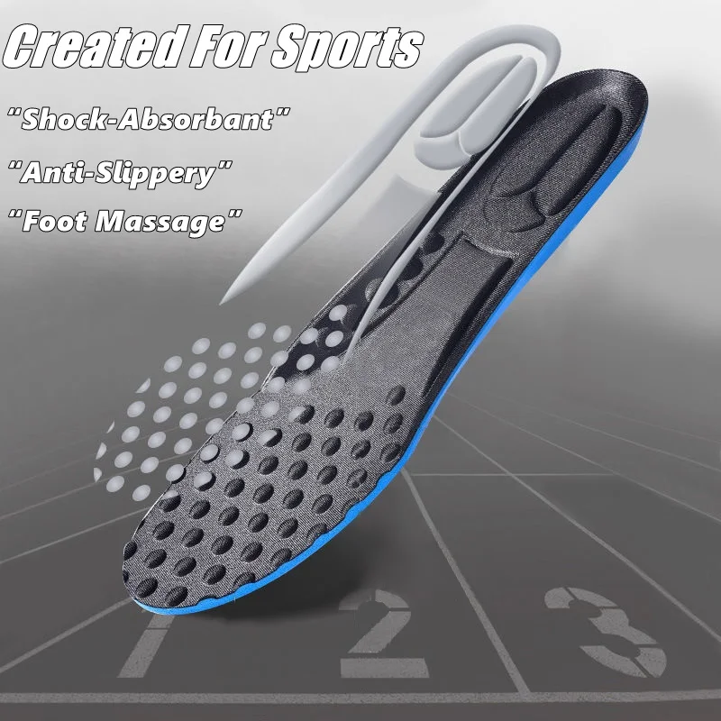 2022 New Sport Insoles Man Women Memory Foam Insoles For Shoes Sole Deodorant Breathable Cushion Running Pad For Feet