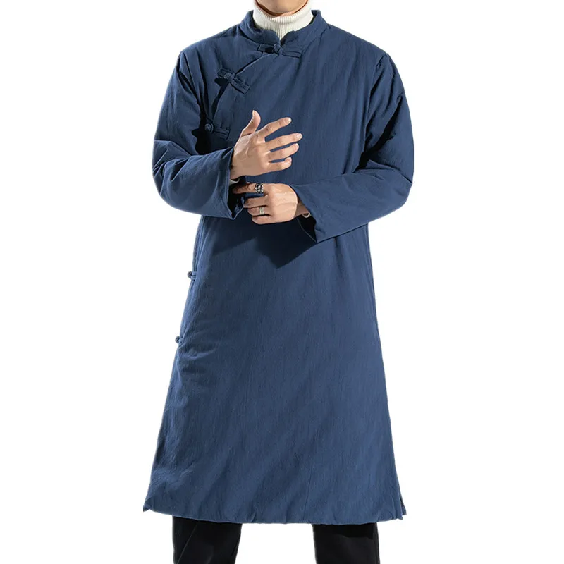 style 1 blue Зимние теплые ушу боевые искусства Тай Чи платье одежда наряд крыло Чун костюмы даосский кунг-фу халат Униформа красный/синий/черный - Цвет: style 1 blue