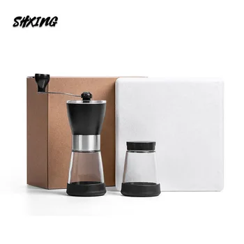 

Manual Ceramic Coffee Grinder Washable Ceramic Core Stainless Steel Home Kitchen Mini Manual Hand Coffee Grinder Adjustable