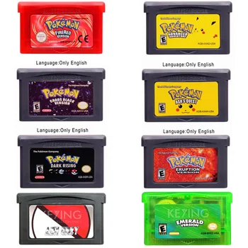 

32 Bit Video Game Cartridge Console Card for Nintendo GBA Pocket for Pokemon 44 Series English&Eur Language Version 1/6