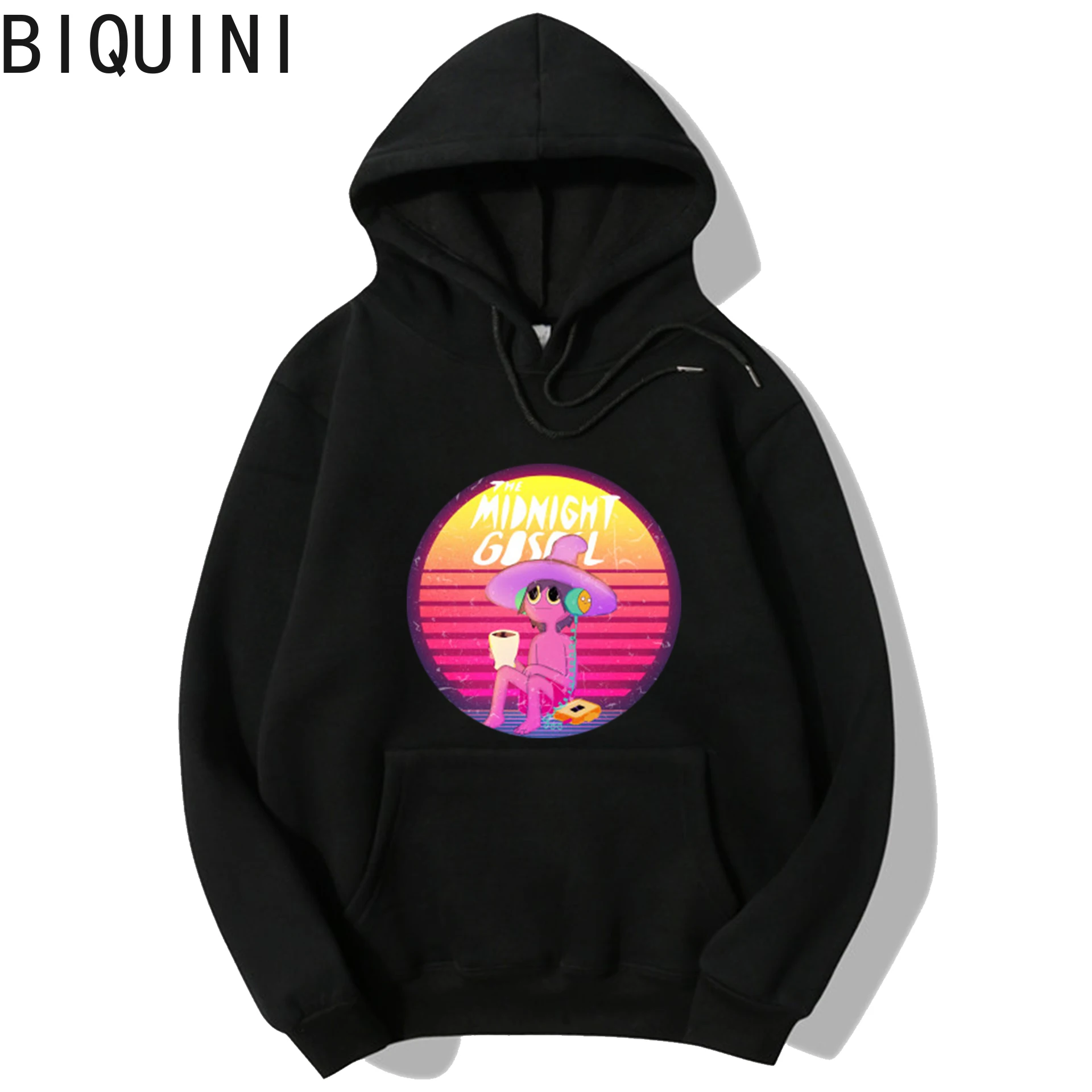 

The Midnight Gospel Clancy print Hoodies Harajuku Funny Hoodie Ullzang Cute black plus size Autumn Winter basic Sweatshirt Hoody
