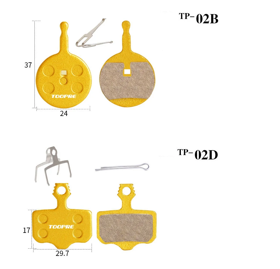 1 Pair/2pcs Mountain Bike Cycling Metal Disc Brake Pads All Metal Oil Disc Brake Bicycle Parts