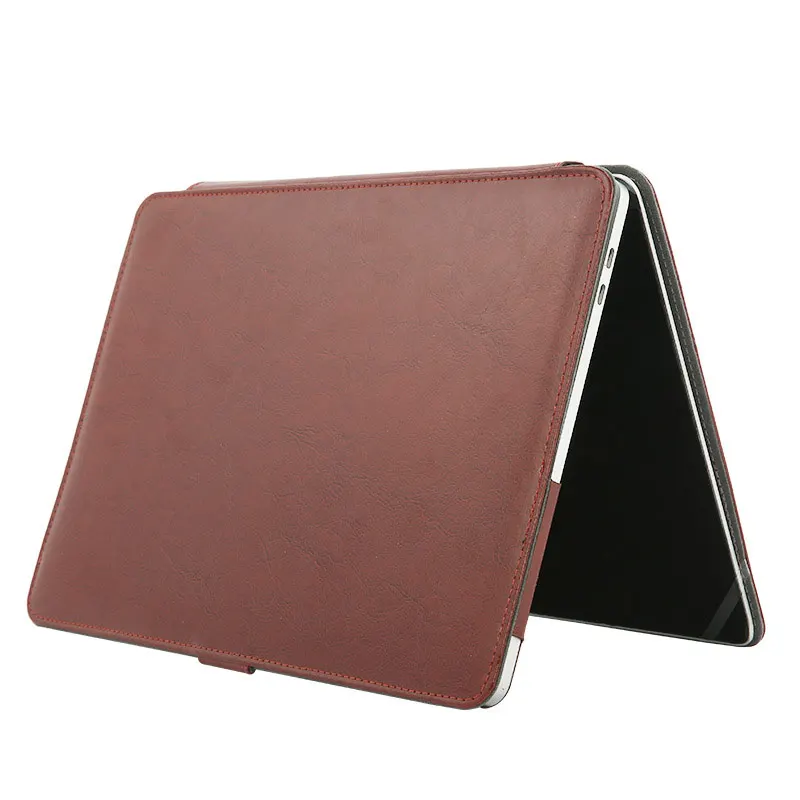 Case de Couro do Plutônio para Apple Macbook Retina 2021 15 13 12 11 Capa Portátil Protetora Bolsa Mac Book 13.3 15.5 ar Pro 16 - Imagem 3