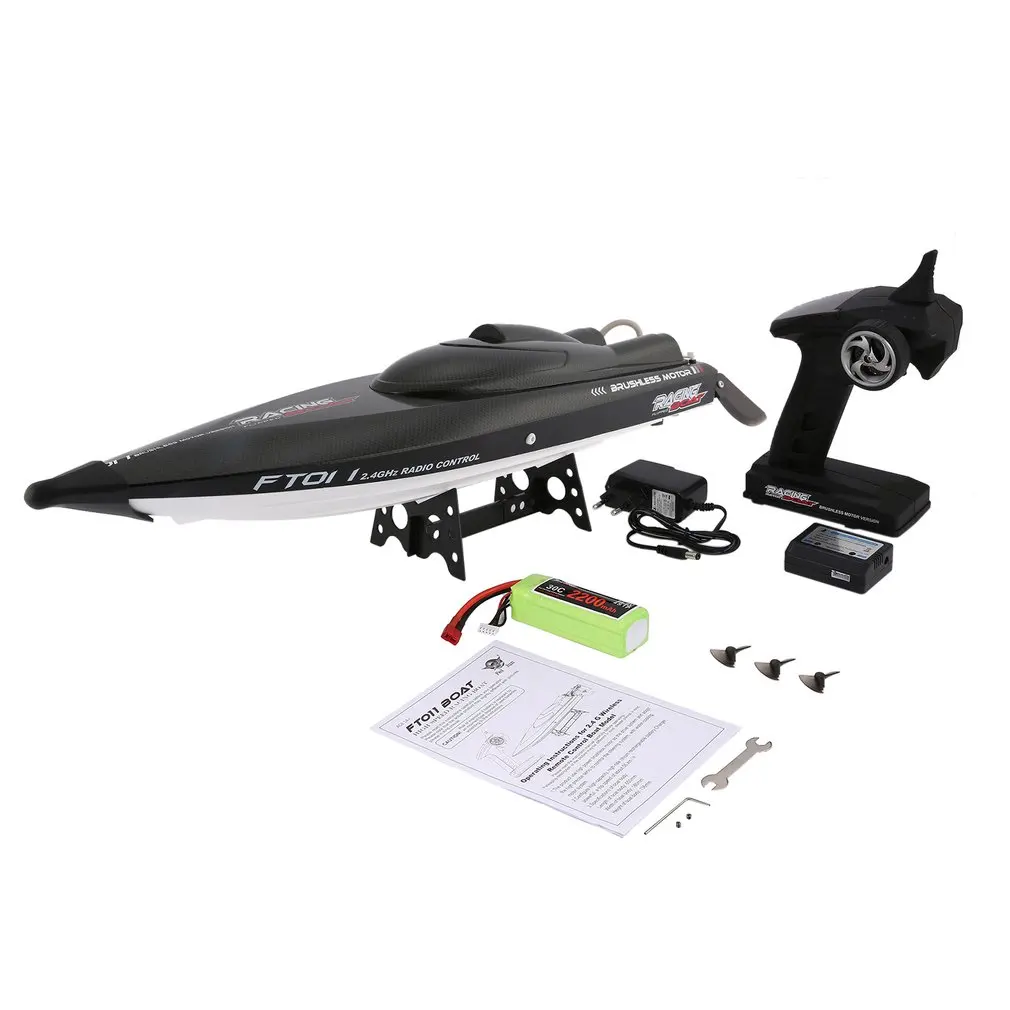 

Feilun FT011 65cm 2.4G 2CH 55km/h High Speed RC Racing Boat Ship Speedboat with Water Cooling System Flipped Brushless Motor Toy