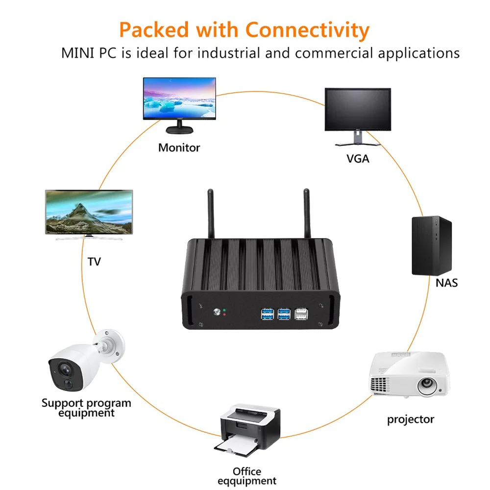 Мини ПК Intel Core i7 6500U I5 6200U i3 HTPC компьютер Linux Windows 10 MiniPC геймер Настольный микро Nuc Ordenador Sobremesa