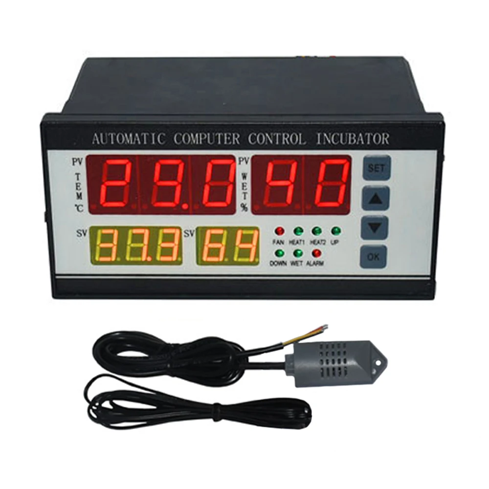 Incubadora controladora embutida, automática, multifuncional, incubadora de temperatura, 220v ou 110v