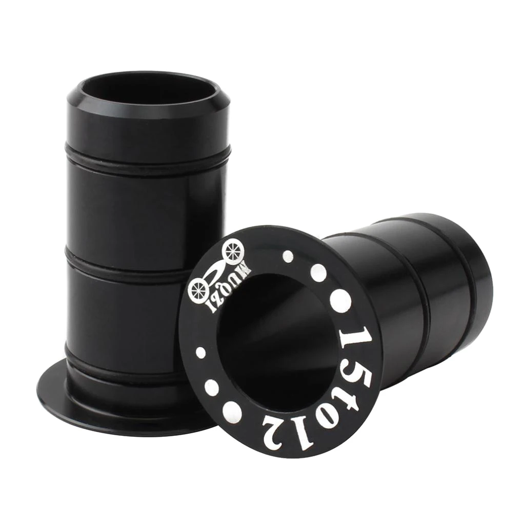Bike Front Hub Size Reducer Sizing Bushing Adapter 15 to 12mm with Seal Ring