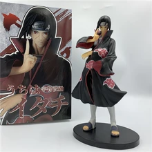 Naruto Uchiha Itachi Akatsuki cape Stand combat Ver. Figurine en PVC Sasuke VS frère Collection modèle jouet 23cm