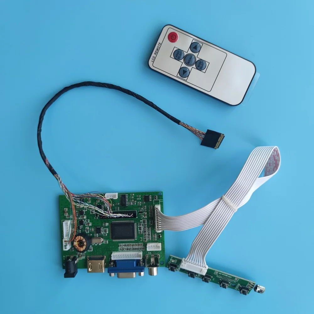 

Комплект для CLAA102NA0ACW 30pin 1024x600 10,2 "LVDS WLED HDMI-совместимый VGA + 2AV плата контроллера ЖК-экрана