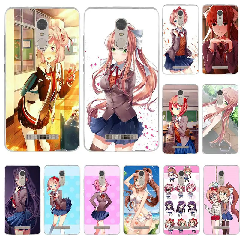 Soft TPU Phone Case for Xiaomi Redmi Mi Note 2 3 3S 4X 4A 5 6 5S 5A 8 A1 Pro Plus Shell Bag Doki Literature Club |