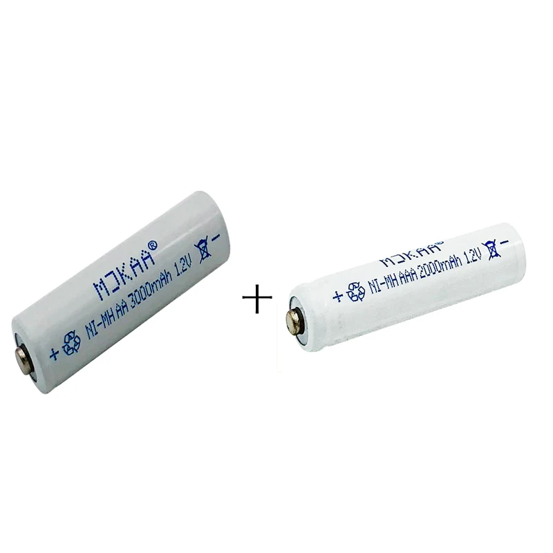 10 шт/AA NI MH- 1,2 V 3000 Mah перезаряжаемые батареи заранее для игрушечного микрофона камеры