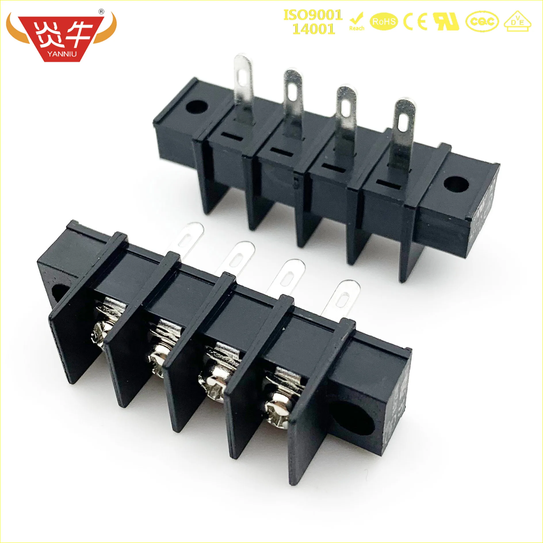 

KF45HM 9.5 2P ~ 12P PCB CONNECTOR BARRIER TERMINAL BLOCK KF45 DG45 DG45H A 9.5mm 2PIN ~ 12PIN 30A/300V PHOENIX CONTACT DEGSON