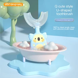 Baby U-shaped Toothbrush Children's Teeth Oral Care Cleaning Brush Soft Silicone Teethers Baby Toothbrush Newborn Items 0-12Y
