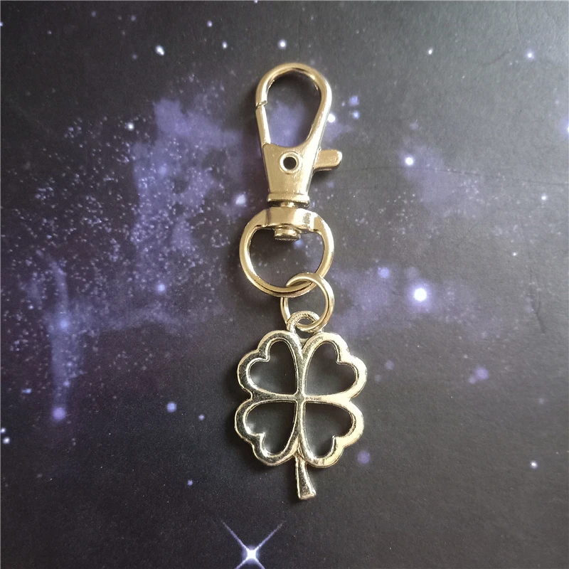 Clover Keychain Keyring Plant Beautiful Jewelry Gift Woman Bags Accessories | Украшения и аксессуары
