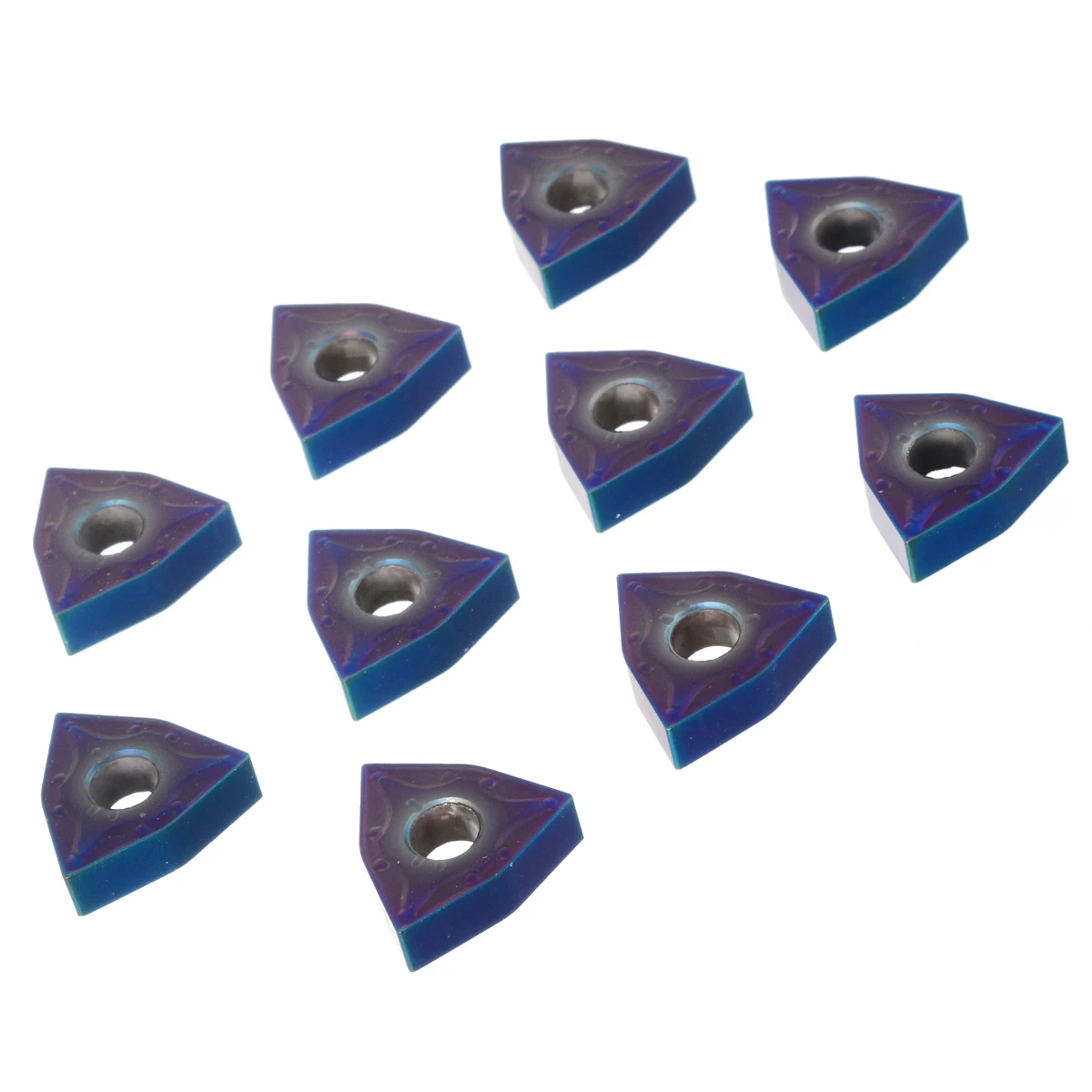 

10Pcs Tungsten Carbide HRC45 Blue Nano WNMG080404 Carbide Insert For WWLNR/L MWLNR/L Turning Tool Machine CNC Tool