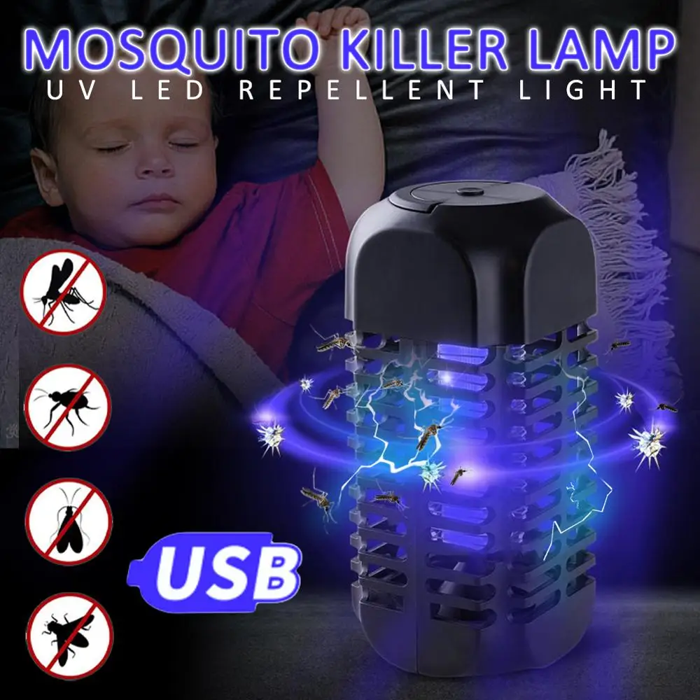 

LED Mosquito Killer Lamp Portable Electric Shock Outdoor Indoor Energy Saving Bug Fly Trap Anti Insect Trap Lamps