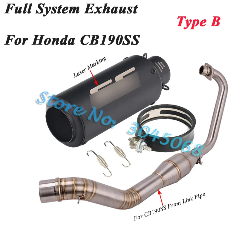 Полная система мотоцикла Yoshimura выхлопная Escape для Honda CB190SS Модифицированная мото передняя Труба из углеродного волокна глушитель дБ убийца