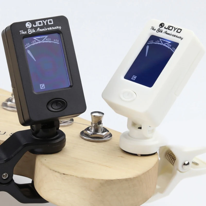  Digital Clip-on Tuner Electric Digital Guitar Tuner Digital Clip Foldable High Sensitivity Rotating