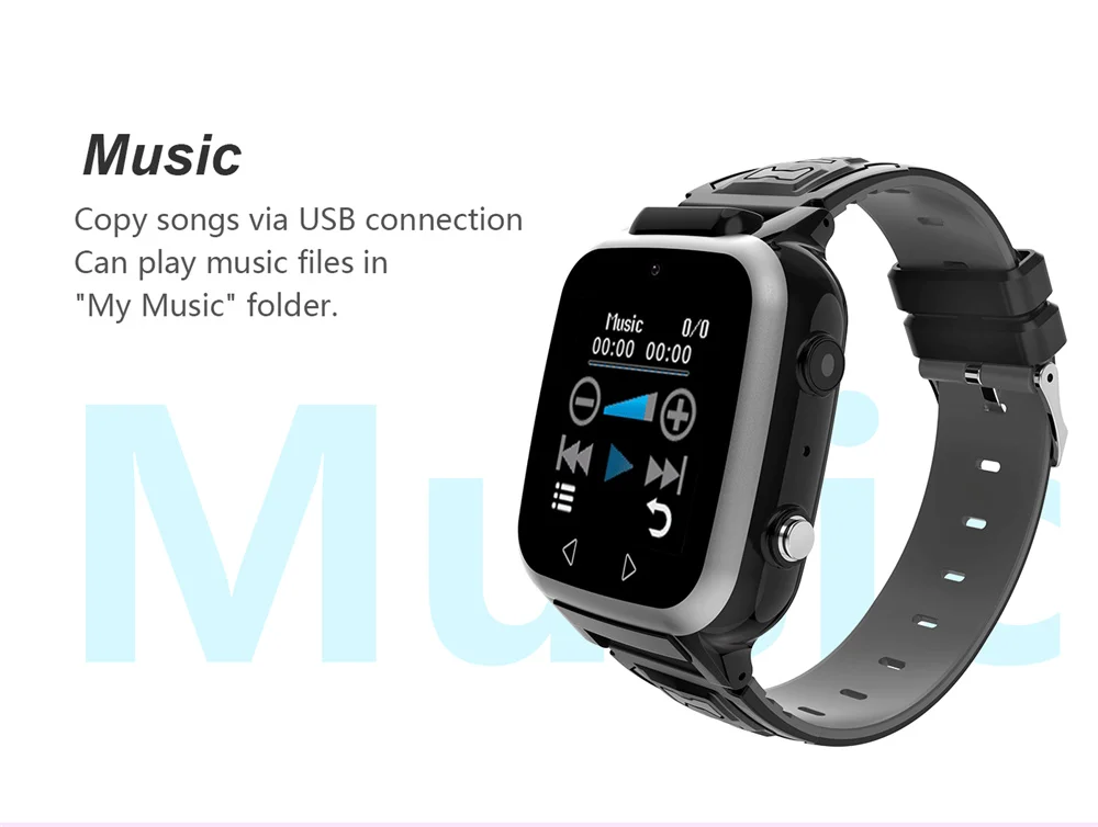 Kids Smart Watch Music Game Smartwatch Pedometer Dual Camera Children MP3 Music Smart Watch Baby Watch Gift for Boys Girls