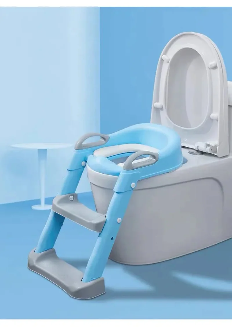 

Folding Infant Potty Seat Urinal Backrest Training Chair with Step Stool Ladder for Baby Toddlers Boys Girls Safe Toilet Potties