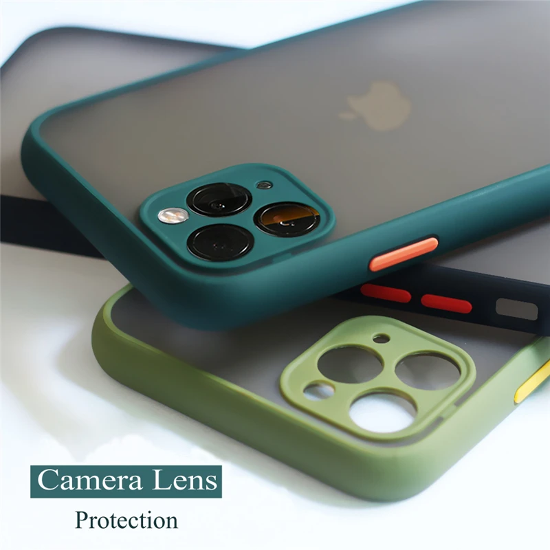 

Camera Lens Protection Case For iPhone 11 Pro Max iPhone11 Matte Silicone Back Shockproof Phone Cover iPhone 11 Pro Max Shell On