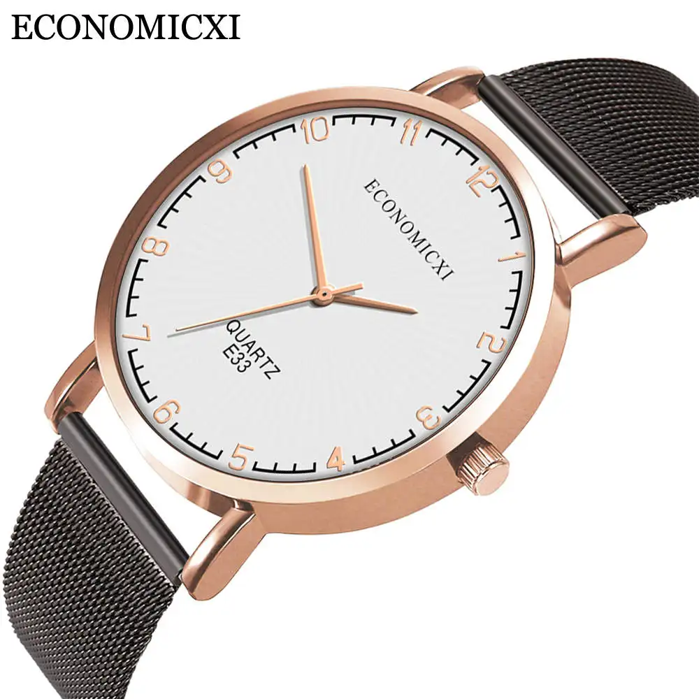 

Relogio Masculino Men Casual Watch Metal Mesh Strap Business Watches Reloj Hombre Watches Mens 2019