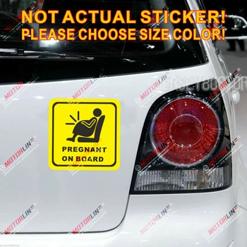 

Pregnant On Board Decal Sticker Car Vinyl Reflective Glossy b pick size high quality
