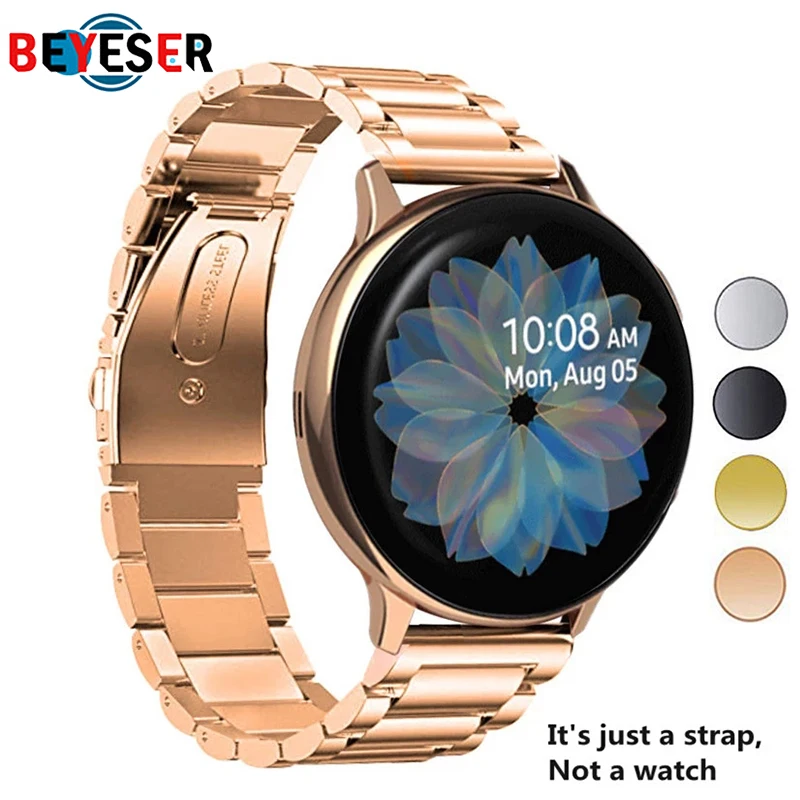 

Stainless Steel Strap For Galaxy Watch Active2 40mm Bands Active 2 44mm Band 20mm for Samsung Galaxy Watch Active 2 Watchband