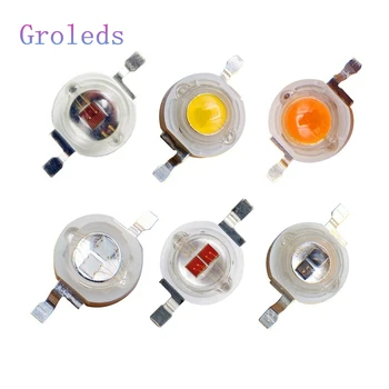 

Groleds Led Diode 3W Led Chip 3W 5W high power led Led UV IR Chip Powerful Leds DIY Lamp EpiLeds Epistar Chip High Powerful