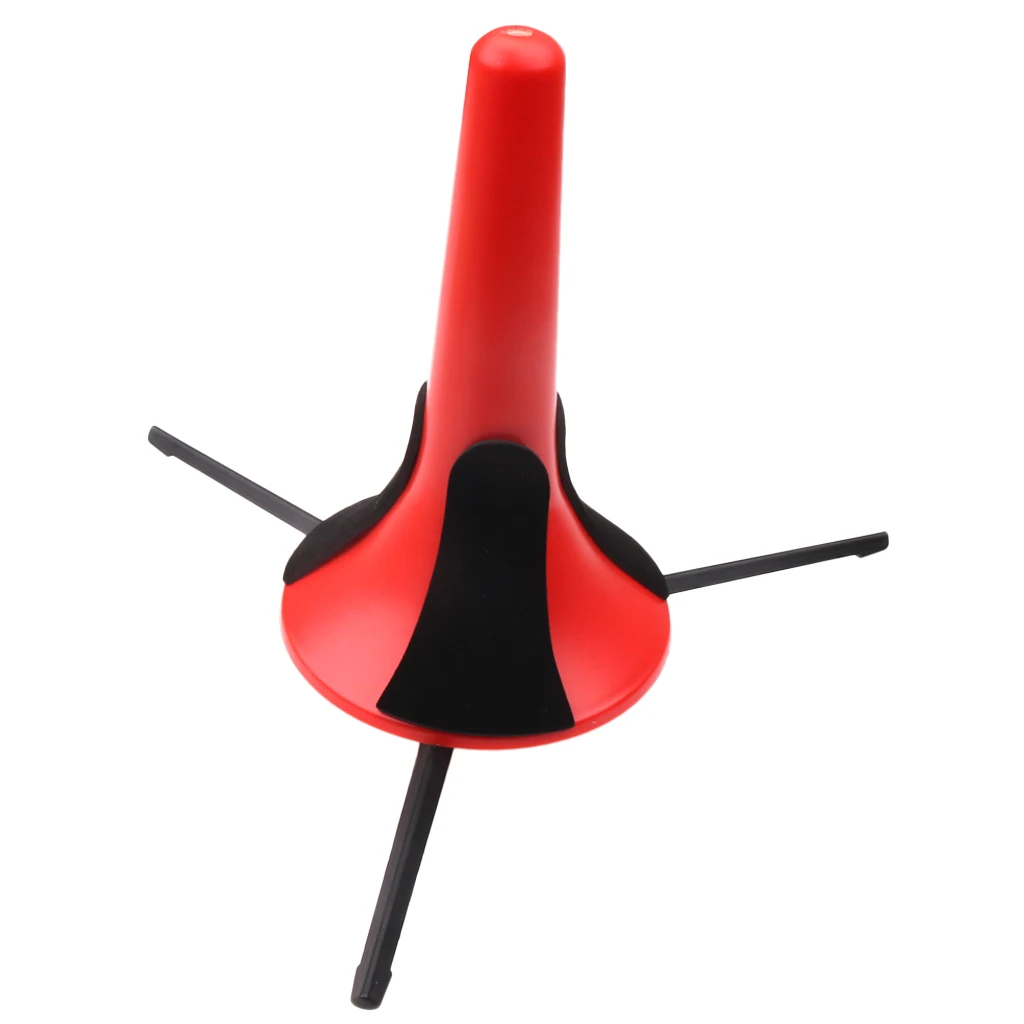 Красная Портативная подставка для трубы штатив музыкальный держатель со съемными со складными ножками, предназначен для удерживания инструменты, труба